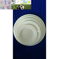 Đĩa sứ_Combo 10 đĩa sứ trắng 18cm