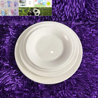 Đĩa sứ_Combo 10 đĩa sứ trắng 18cm