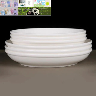 Đĩa sứ_Combo 10 đĩa sứ trắng 18cm