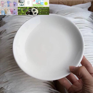 Đĩa sứ_Combo 10 đĩa sứ trắng 18cm