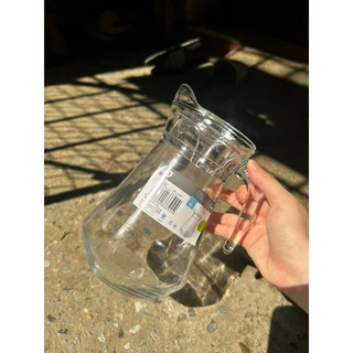 Bình ca thủy tinh trơn rót nước 1300ml