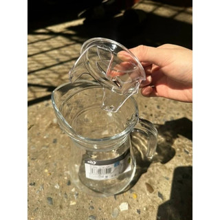 Bình ca thủy tinh trơn rót nước 1300ml