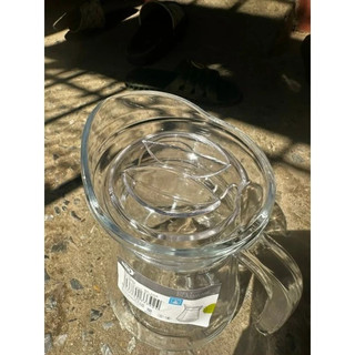 Bình ca thủy tinh trơn rót nước 1300ml