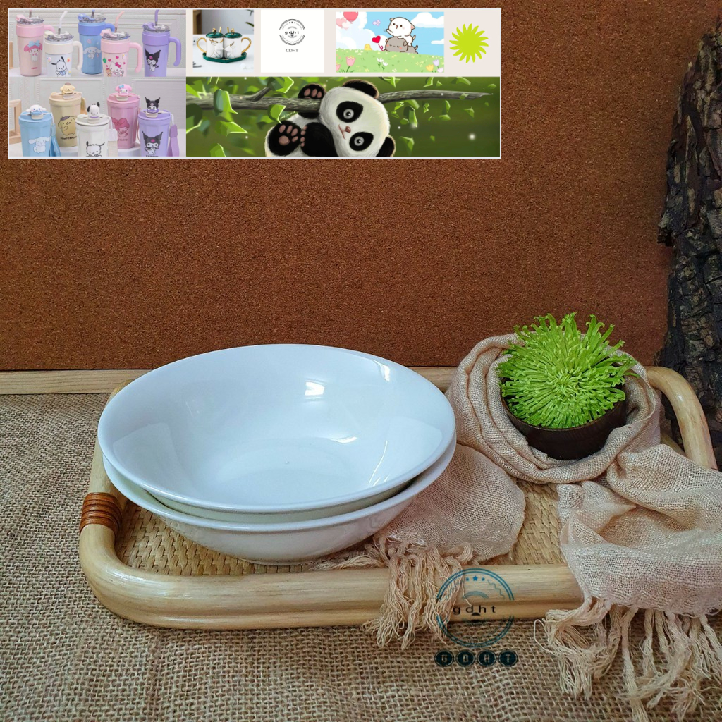 Bát Tô sứ trắng loe các cỡ