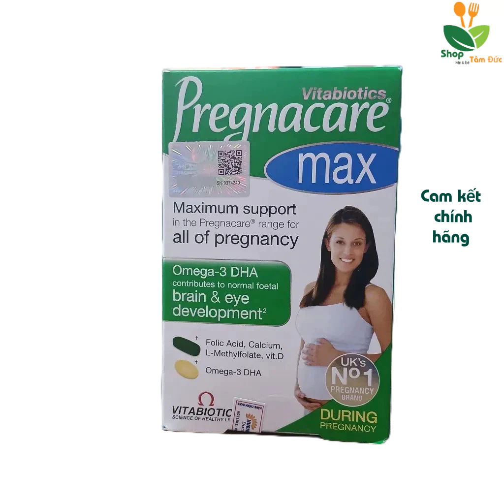 Vitamin tổng hợp bầu Pregnacare Max Vitabiotics 84 viên bổ sung vitamin, acid folic mẹ bầu