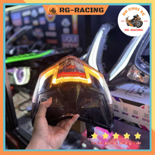 Đèn hậu audi i8x batman gắn xe máy vario 2018-2024 chỉnh màu qua app điện thoại lắp đặt như zin