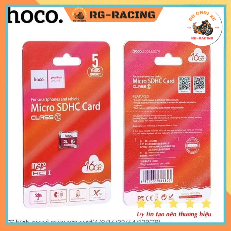Thẻ nhớ Hoco MICRO SD CLASS 10 tốc độ cao 16/32/64/128GB