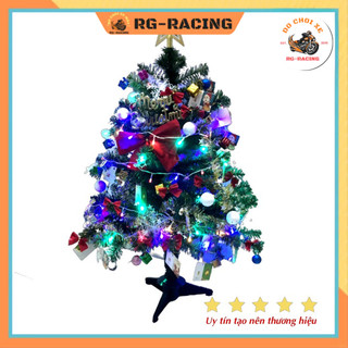 Cây thông noel mini để bàn cao 90cm tặng kèm bộ phụ kiện trang trí và đèn led siêu đẹp