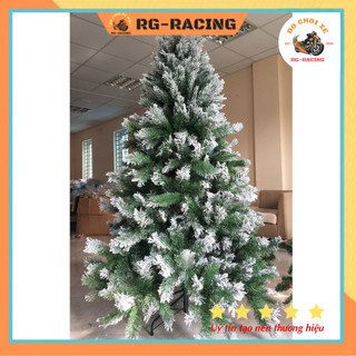 Cây thông noel phủ tuyết lớn 3m 2m4 2m1 đủ size tán dày cực đẹp trang trí giáng sinh