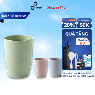 Cốc uống nước lúa mạch dipolar ly nhựa đánh răng đa năng an toàn cho sức khỏe - dcun02