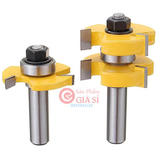 Bộ mũi phay ghép ván gỗ thẳng mũi soi ghép ván sàn ❤️freeship❤️