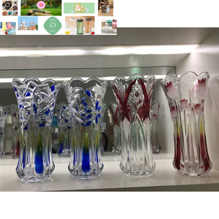 lọ hoa thủy tinh màu đẹp 20cm và 25cm