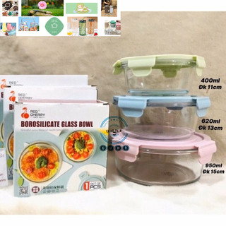 Hộp thủy tinh tròn nắp gài 3 cỡ
