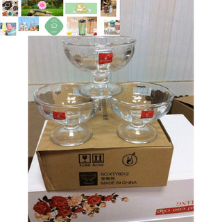 LY KEM THỦY TINH DÁNG LOE CAO CẤP