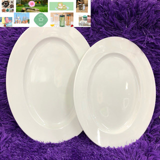 ĐĨA SỨ TRẮNG 32CM - ĐĨA SOÀI - ĐĨA BẦU DỤC