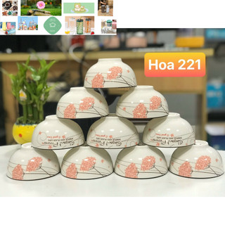 combo 10 bát cơm hoa họa tiết 4d nhiều mẫu