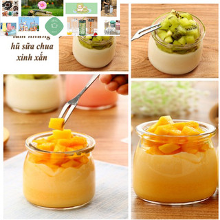 hũ thủy tinh béo caramen sữa chua 200ml