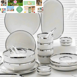 BỘ BÁT ĐĨA SỨ XƯƠNG 26 MÓN HÀNG CAO CẤP