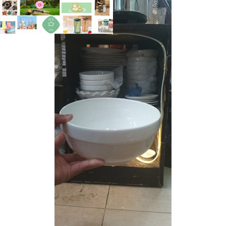 TÔ SỨ TRẮNG NGẤN 18CM