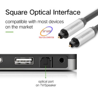 Cáp audio quang (Toslink, Optical) 1.5m Ugreen 10542