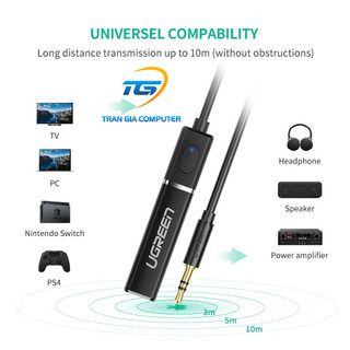 Bộ thu bluetooth 4.2 hỗ trợ APTX Ugreen 40761 chuẩn 3.5mm
