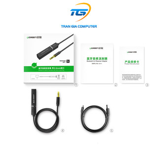 Bộ thu bluetooth 4.2 hỗ trợ APTX Ugreen 40761 chuẩn 3.5mm