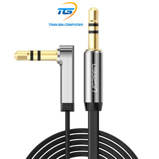 Dây audio 3.5mm 1 đầu vuông góc 90 độ dài 1m ugreen 10597