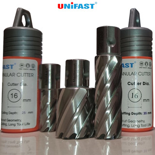 Mũi Khoan Từ Unifast Thép Gió HSS Giá Rẻ Khoét Rút Lõi Lỗ Sắt Thép Phi 12-30mm Sâu 25mm