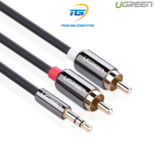 Dây loa 3.5mm ra 2 đầu hoa sen dài 3m ugreen 10590