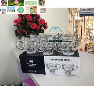 6 cốc thủy tinh kèm quai soga