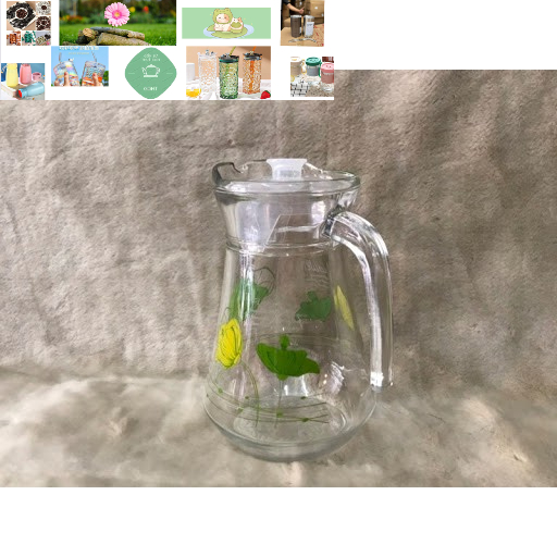 Ca thủy tinh 1.3l đựng nước