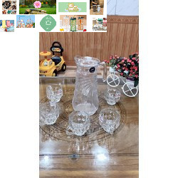 BỘ  6 CỐC THỦY TINH TRẮNG TRONG HÀNG ĐẸP