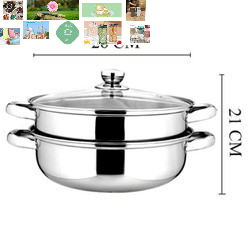nồi hấp inox 2 tầng 28cm