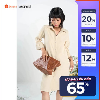 Đầm sơ mi Maybi dáng suông