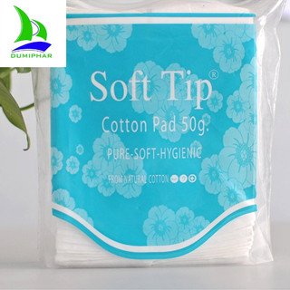 Bông tẩy trang Thái Lan Soft Tip vuông có viền 50g