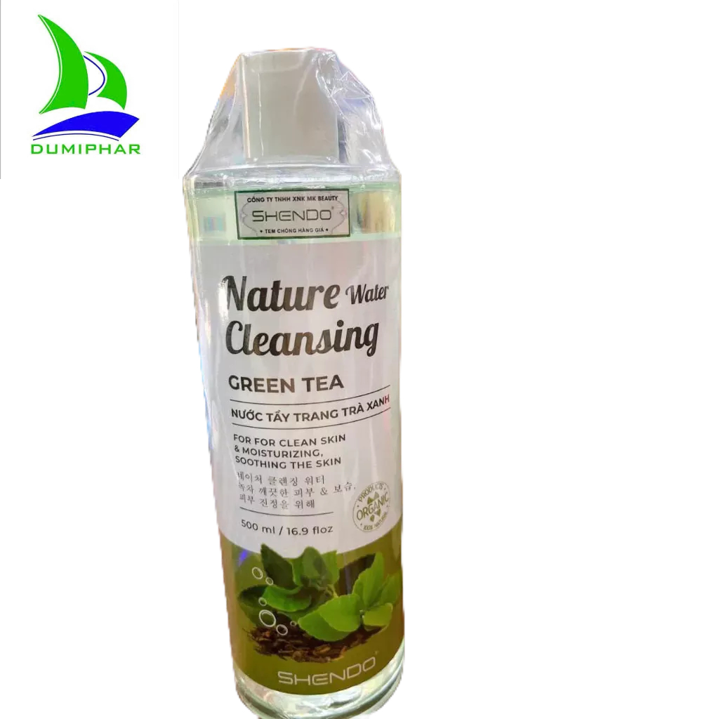 Nước tẩy trang SHENDO nature cleansing trà xanh 500ml