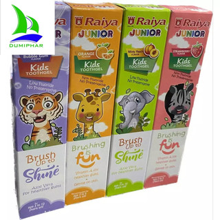 Kem đánh răng trẻ em Raiya- Hương trái cây