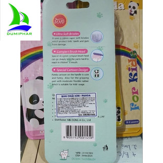 Bàn chải đánh răng Panda cho bé 2-8 tuổi
