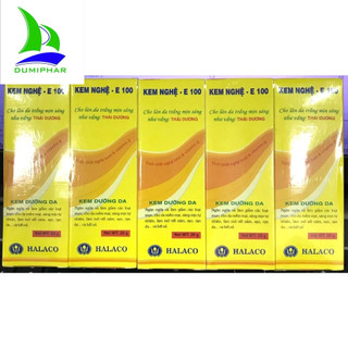 Kem nghệ E100 halaco giảm mụn mờ sẹo thâm vitamin E, tuýp 20g