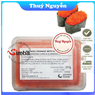 Trứng cá chế biến Masago Orange With Kazunoko (Azuma Foods) - 500g