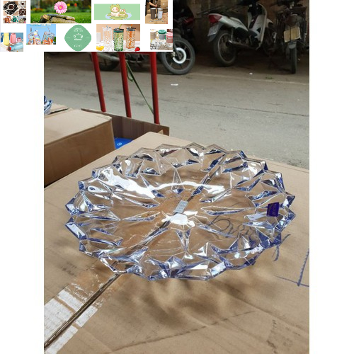 đĩa thủy tinh 35cm cao cấp