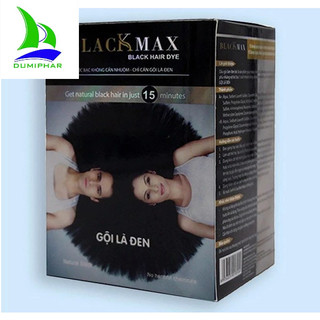 Dầu gội làm đen tóc black max gội là đen h 10 gói