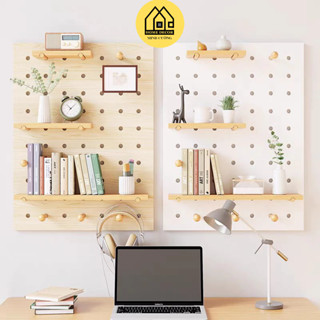  Bảng Pegboard Kệ Gỗ Trang Trí Dán Tường Hình Chữ Nhật bằng gỗ MDF phủ melamine cốt xanh  MS13  HOME DECOR MINH CƯỜNG 