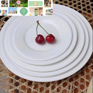 Đĩa sứ trắng tròn 15cm hàng đẹp