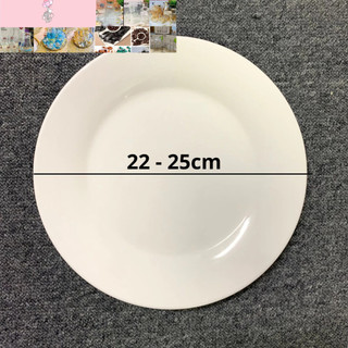 đĩa sứ trắng trơn đủ size