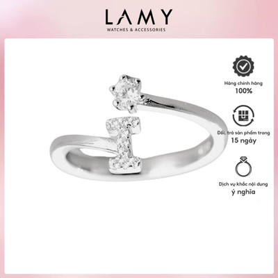 Nhẫn bạc nữ LAMY I Initial Ring Silver 8270 - Nhẫn bạc ta cao cấp