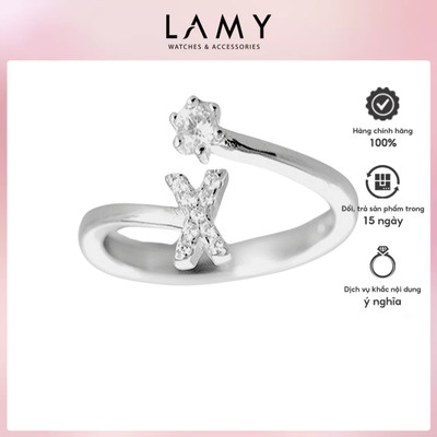 Nhẫn bạc nữ LAMY X Initial Ring Silver 8270 - Nhẫn bạc ta cao cấp