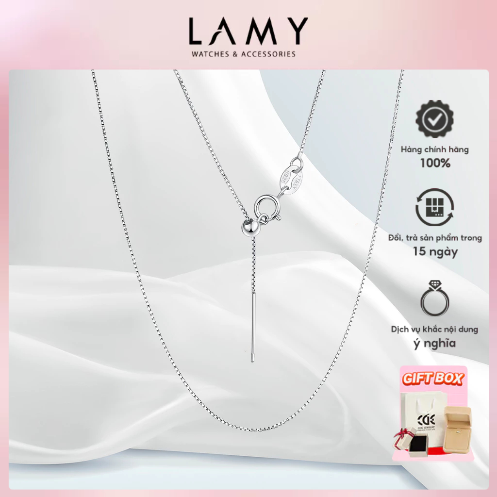 Dây chuyền bạc LAMY Small Silver Eye Chain Necklace Silver 6273SV - Dây chuyền nữ bạc Ý 925