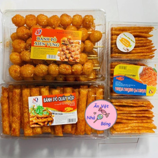  Com bo 3 hộp Bánh pò miếng- Bánh Pò Xiên Vừng - Bánh Pò Quẩy Hộp Siêu Ngon - Hộp To 320gr 