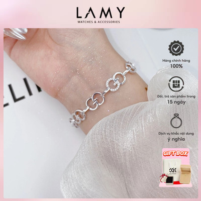 Vòng tay bạc nữ LAMY G.G Bracelet Silver 2171 - Vòng tay bạc S925 cao cấp